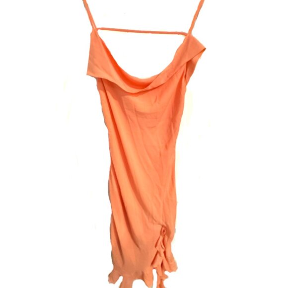 Brand New Mare Mare Sleeveless Draped Asymmetrical Midi Dress - Picture 14 of 16